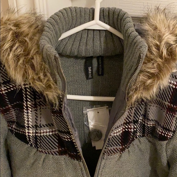 Grey full zip sweater - Picture 3 of 3